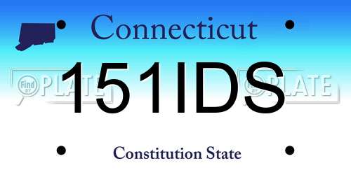 151IDS Connecticut License Plate