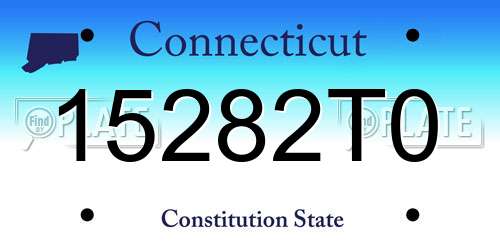 15282T0 Connecticut License Plate
