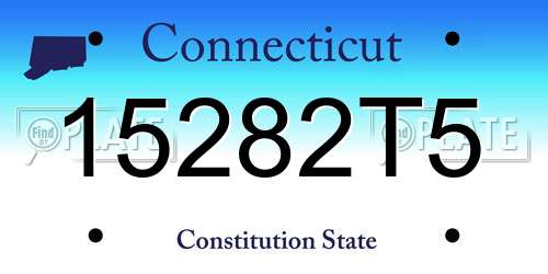 15282T5 Connecticut License Plate