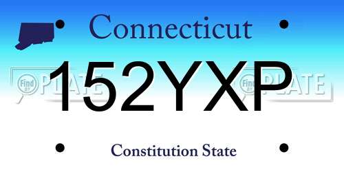 152YXP Connecticut License Plate