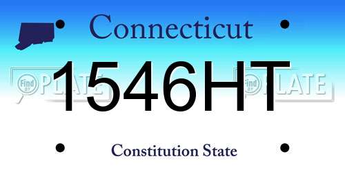 1546HT Connecticut License Plate