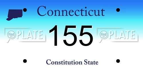 155 Connecticut License Plate