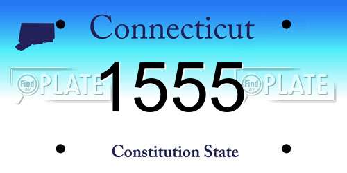 1555 Connecticut License Plate