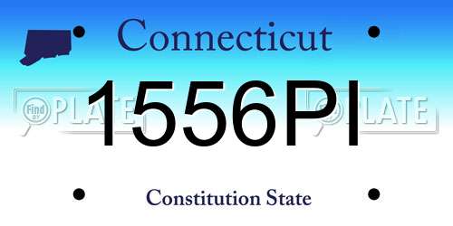 1556PI Connecticut License Plate