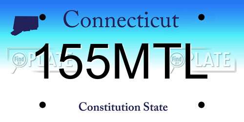 155MTL Connecticut License Plate