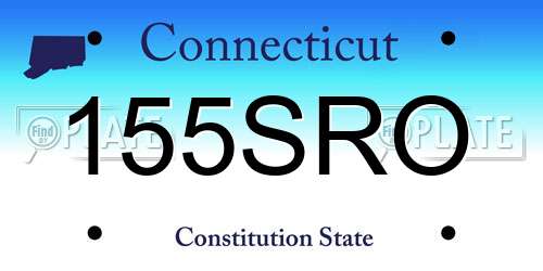 155SRO Connecticut License Plate