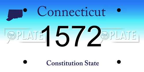 1572 Connecticut License Plate
