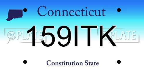 159ITK Connecticut License Plate