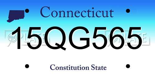 15QG565 Connecticut License Plate