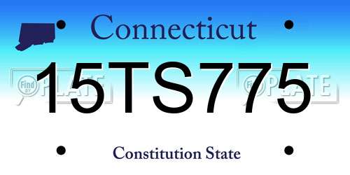 15TS775 Connecticut License Plate