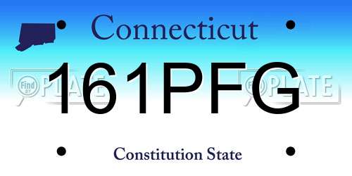 161PFG Connecticut License Plate