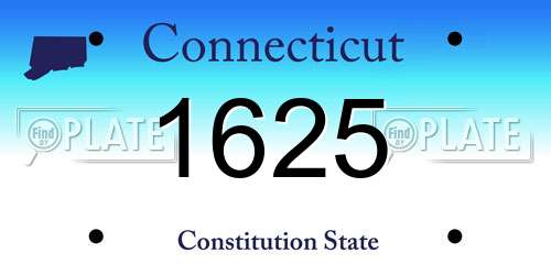 1625 Connecticut License Plate