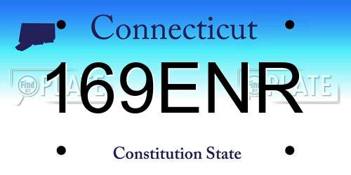 169ENR Connecticut License Plate