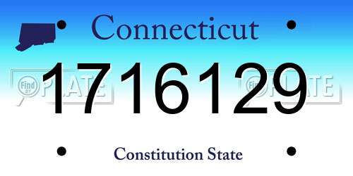 1716129 Connecticut License Plate