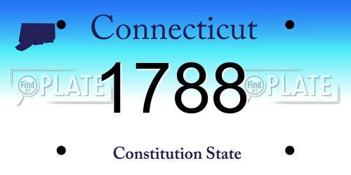 1788 Connecticut License Plate