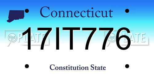17IT776 Connecticut License Plate
