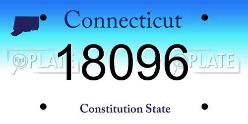 18096 Connecticut License Plate