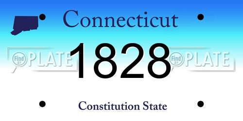 1828 Connecticut License Plate