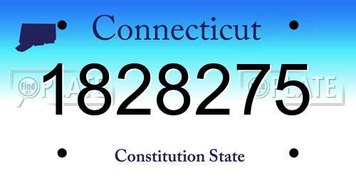 1828275 Connecticut License Plate