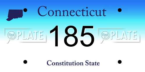 185 Connecticut License Plate