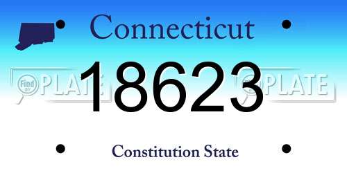 18623 Connecticut License Plate