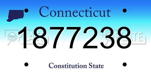 1877238 Connecticut License Plate