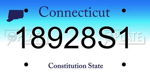 18928S1 Connecticut License Plate
