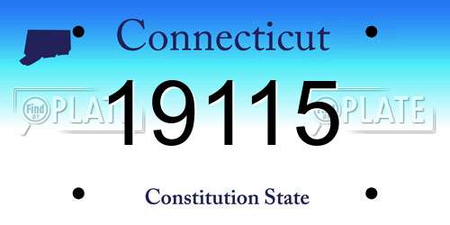 19115 Connecticut License Plate