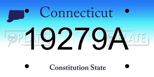 19279A Connecticut License Plate