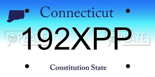192XPP Connecticut License Plate