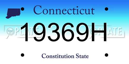 19369H Connecticut License Plate