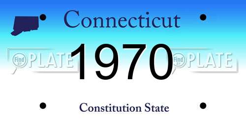 1970 Connecticut License Plate