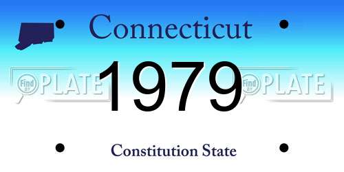 1979 Connecticut License Plate