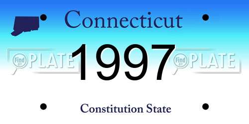1997 Connecticut License Plate