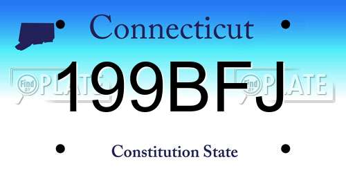 199BFJ Connecticut License Plate