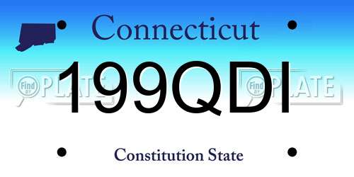 199QDI Connecticut License Plate