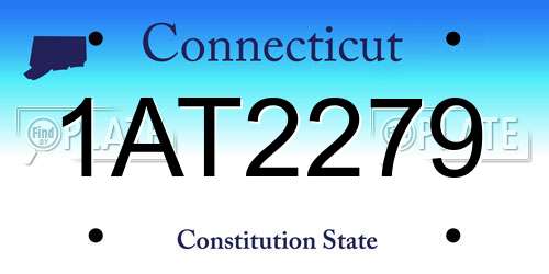 1AT2279 Connecticut License Plate