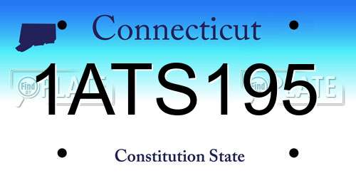 1ATS195 Connecticut License Plate