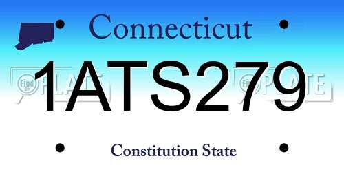 1ATS279 Connecticut License Plate