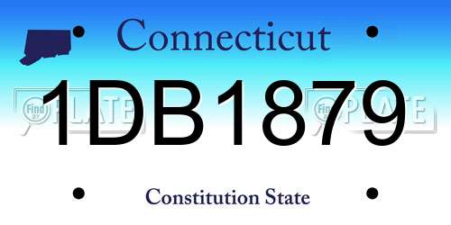 1DB1879 Connecticut License Plate