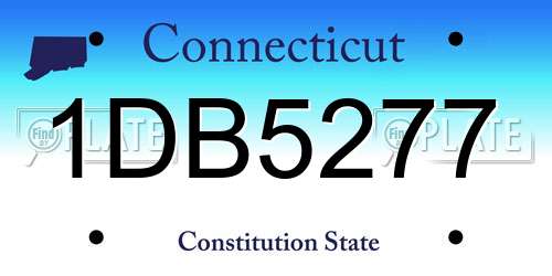 1DB5277 Connecticut License Plate