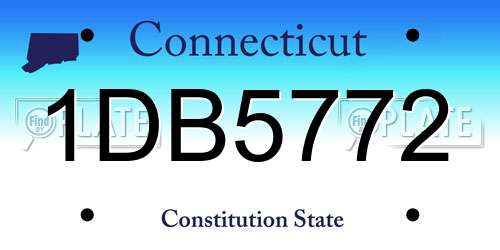 1DB5772 Connecticut License Plate