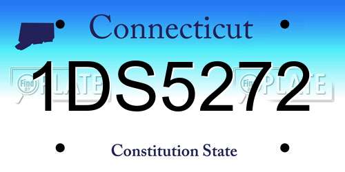 1DS5272 Connecticut License Plate