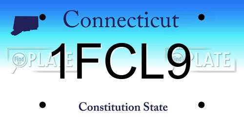 1FCL9 Connecticut License Plate