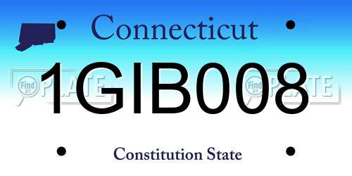 1GIB008 Connecticut License Plate