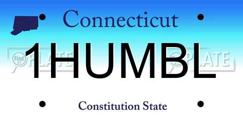 1HUMBL Connecticut License Plate