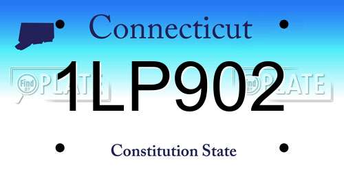 1LP902 Connecticut License Plate