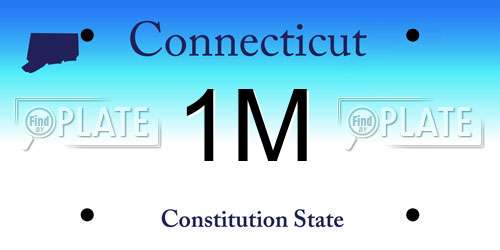 1M Connecticut License Plate