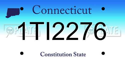 1TI2276 Connecticut License Plate