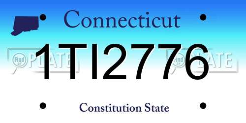 1TI2776 Connecticut License Plate